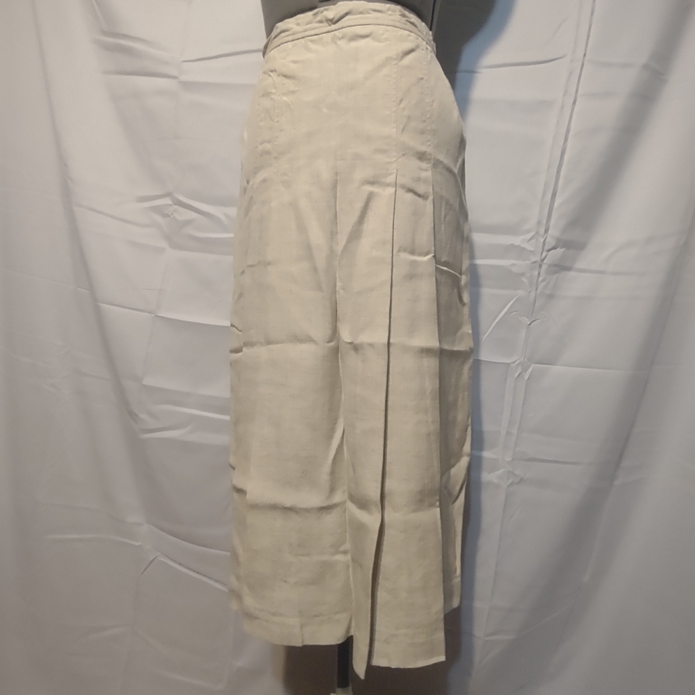 🍌 Evan Picone Size 8 Vintage Linen Skirt (ILGWU)